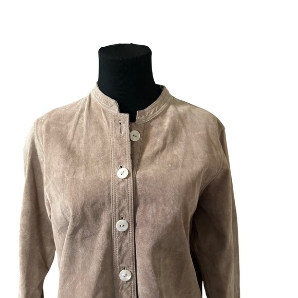 David Dart Collection tan leather size M jacket - Picture 6 of 7